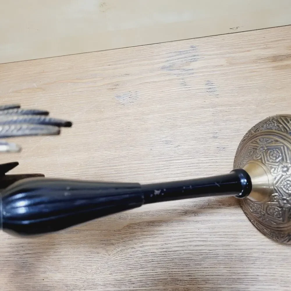 Vintage Palm Tree Brass Candle Stick Holder 13